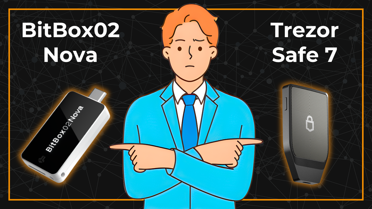 Welche Bitcoin Hardware-Wallet ist besser (2025)? – BitBox02 Nova vs. Trezor Safe 7