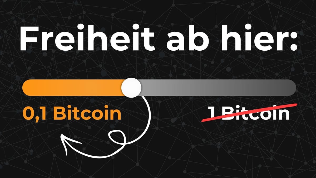 Warum sich ab 0,1 Bitcoin alles ändert!