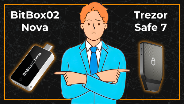 Welche Bitcoin Hardware-Wallet ist besser (2025)? – BitBox02 Nova vs. Trezor Safe 7